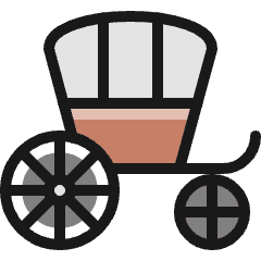 Vintage Car Carriage Icon from Ultimate Colors Set