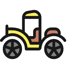 Vintage Car Icon from Ultimate Colors Set