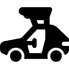 Vintage Car Luggage Icon from Ultimate Bold Set