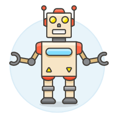 Vintage Robot 1 Illustration from UX Colors Set