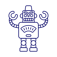 Vintage Robot 2 Illustration from UX Line Set