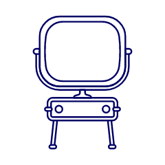 Television Vintage 3 Illustration from UX Line Set