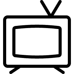 Vintage Tv 1 Icon from Ultimate Light Set