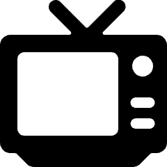 Vintage Tv 2 Icon from Ultimate Bold Set