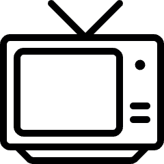 Vintage Tv 2 Icon from Ultimate Light Set