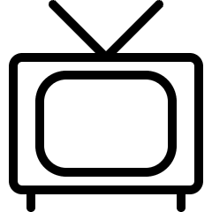 Vintage Tv 4 Icon from Ultimate Light Set