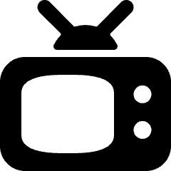 Vintage Tv Icon from Ultimate Bold Set