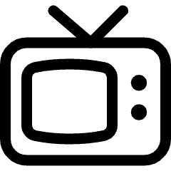 Vintage Tv Icon from Ultimate Regular Set