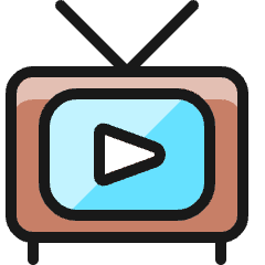 Vintage Tv Watch Icon from Ultimate Colors Set
