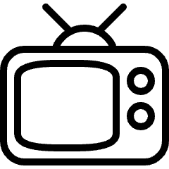 Vintage Tv Icon from Ultimate Light Set