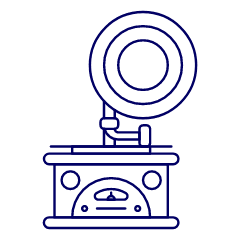 Gramophone Vinyl 1 Illustration from UX Line Set