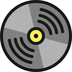 Vinyl Record Icon from Ultimate Colors Set