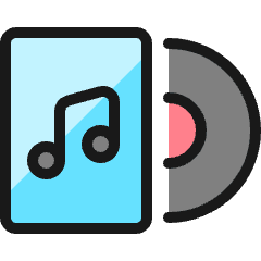 Vinyl Record Album Icon from Ultimate Colors Set