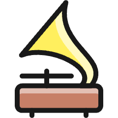 Vinyl Record Gramophone Icon from Ultimate Colors Set
