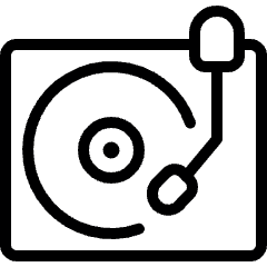 Vinyl Record Player Icon from Ultimate Light Set