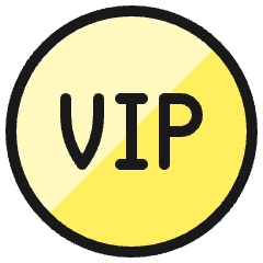 Vip Circle Icon from Ultimate Colors Set