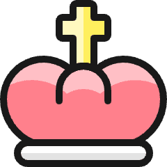 Vip Crown King Icon from Ultimate Colors Set