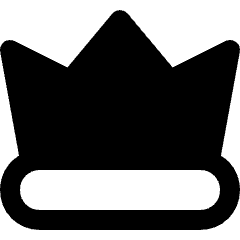 Award Crown Icon from Nova Solid Set