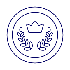 Gold Crown Coin Illustration from UX Line Set