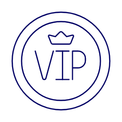 Gold Vip Coin Illustration from UX Line Set