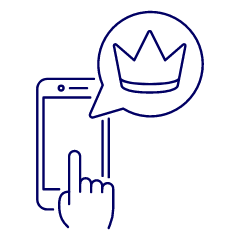 Phone Crown Tap 1 Illustration from UX Line Set