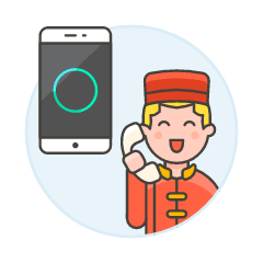 Auto Attendant 1 Illustration from UX Colors Set