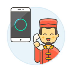 Auto Attendant 2 Illustration from UX Colors Set