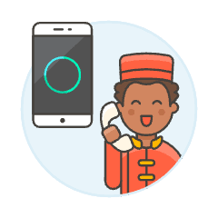 Auto Attendant 3 Illustration from UX Colors Set