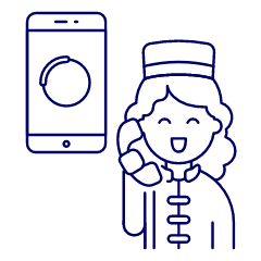 Auto Attendant 6 Illustration from UX Line Set