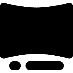 Ar Curve Screen Icon from Micro Solid Set