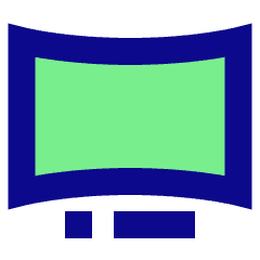 Ar Curve Screen Icon from Sharp Pop Set