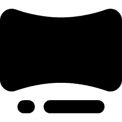 Ar Curve Screen Icon from Core Solid Set