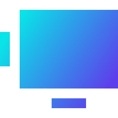 Ar Screen Icon from Sharp Gradient Set
