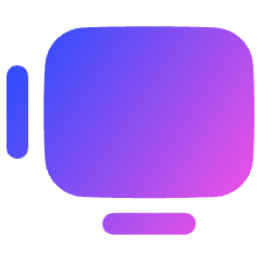 Ar Screen Icon from Plump Gradient Set
