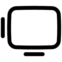 Ar Screen Icon from Plump Line Set