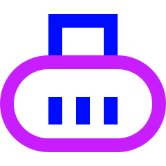 Meta Quest Icon from Sharp Neon Set