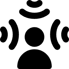 Spatial Audio Icon from Core Solid Set