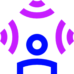 Spatial Audio Icon from Sharp Neon Set