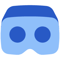 Virtual Reality Icon from Plump Flat Set