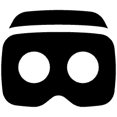 Virtual Reality Icon from Plump Solid Set