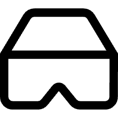 Virtual Reality Icon from Core Line Set