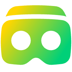 Virtual Reality Icon from Plump Gradient Set