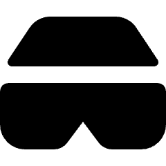 Virtual Reality Icon from Micro Solid Set