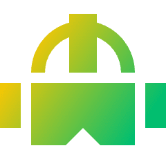 Virtual Reality Icon from Sharp Gradient Set