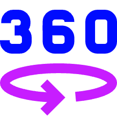 Vr 360 View Icon from Sharp Neon Set