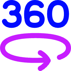 Vr 360 View Icon from Flex Neon Set