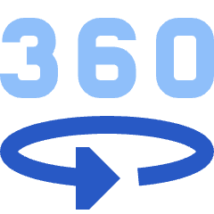 Vr 360 View Icon from Sharp Flat Set
