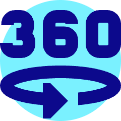 Vr 360 View Icon from Sharp Pop Set