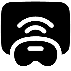 Vr Cast To Device Icon from Plump Solid Set