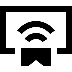 Vr Cast To Device Icon from Sharp Solid Set